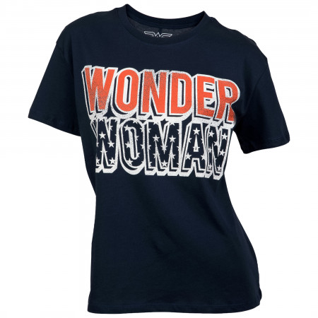 Wonder Woman Red White and Blue Junior's T-Shirt